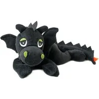 Habibi Plush Wärmekissen Habibi Plush Wärmetier Stofftier 1862 Glücksdrache schwarz