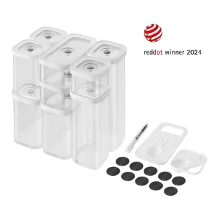 ZWILLING Fresh & Save CUBE CUBE Set, S/M / 12-tlg, Transparent-Weiß