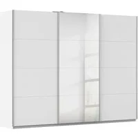rauch Schwebetürenschrank Kleiderschrank Schrank Garderobe Wäscheschrank Ankleide KULMBACH (Breite 271 cm) in 2 Höhen erhältlich, mit Metallgriffleisten MADE IN GERMANY