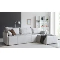 COLLECTION AB Ecksofa CAB L-Form, B: 263 cm, Bettfunktion, Bettkasten & 2 Zierkissen, Federkern