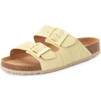 Tamaris Pantolette Sommerschuh, Hausschuh, Schlupfschuh mit floraler Prägung