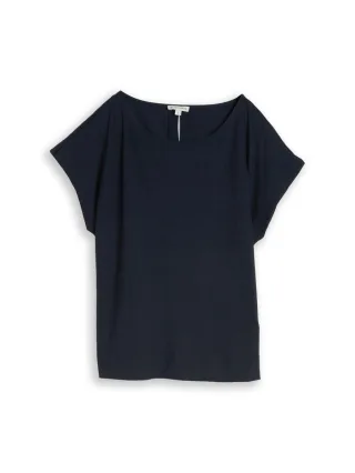 Tom Tailor - Loose Fit T-Shirt blau - Gr. - S