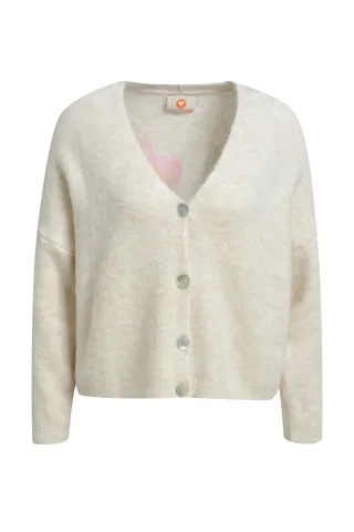 HeartKiss - Cardigan Knit HOPE Print - Gr. - L/XL