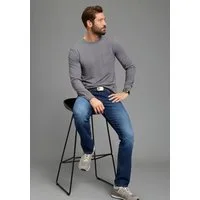 Man's World Langarmshirt Neue Kollektion! casual Stil, Langarmshirt, schmale Passform, unifarben