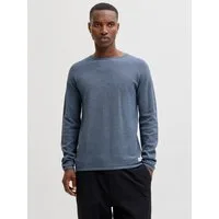 Jack & Jones Rundhalspullover JJEHILL KNIT CREW NECK NOOS Baumwolle, regular fit