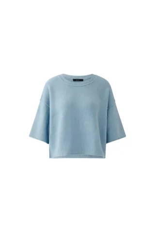 Oui - Pullover celestial blue - Gr. - 42