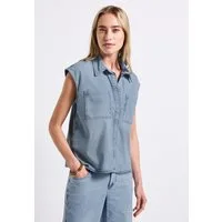 STREET ONE Jeansbluse 2in1 Optik