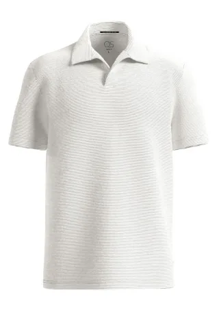 Q/S designed by - Polo-Shirt mit Struktur weiß - Gr. - XL