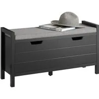 SoBuy Schuhbank FSR63-II, Schuhorganizer Schuhbank mit Sitzfläche, gepolstert, Sitzbank mit Stauraum Schuhregal Sitzkommode, Flur Schlafzimmer