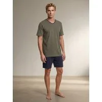 Henry Terre Shorty Pyjama Set Kurz - V-Neck