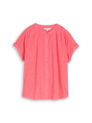 Tom Tailor - Loose Fit Bluse soft coral pink - Gr. - 44