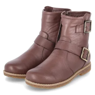 Charlotte of sweden Stiefeletten  Braun - Gr. 36 -  Leder und Textil