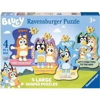 Ravensburger Konturenpuzzle Bluey: Auf geht's!, 52 Puzzleteile, Made in Europe