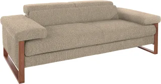 W.SCHILLIG 2-Sitzer "finn" German Design Award 2016, Fußgestell Nussbaum natur, Breite 210 cm