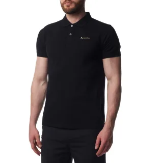 Aquascutum - "Active" Poloshirt für Herren, Dri-FIT, Baumwolle (Schwarz)