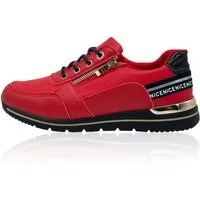Nowaland Damen Freizeitschuhe Leichter Plateau-Schuh Sneaker Leicht, Pflegeleicht, Komfortabel