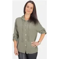 Seasons of April Hemdbluse Musselin Camila Oversized 100% Baumwolle Musselinbluse: Oversized, Halbarm & Kapuze