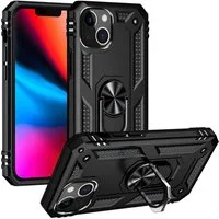 CoolGadget Handyhülle Armor Shield Case für Apple iPhone 13 6,1 Zoll, Outdoor Cover mit Magnet Ringhalterung Handy Hülle für iPhone 13