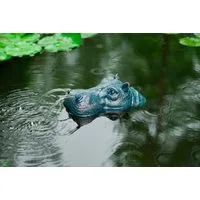 Ubbink Wasserspeier Hippo, Schwimmt auf dem Wasser, BxLxH: 15x28x11 cm, ohne Schlauch und Pumpe