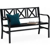 relaxdays Gartenbank aus Metall