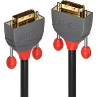DVI-D Dual-Link Kabel, Anthra Line schwarz/grau, 10 Meter