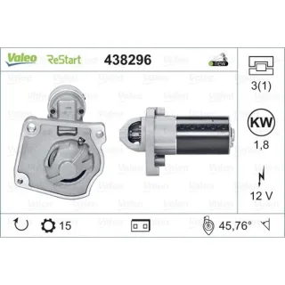 Valeo Anlasser 1,8 kW Citroen DS Peugeot 438296