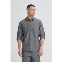 Blend Langarmhemd BHABAN SHIRT PP NOOS mit normalem Hemdkragen, Regular Fit, in Leinenoptik