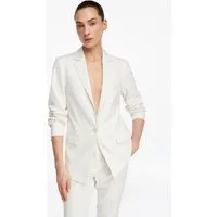 comma Jackenblazer Indoor-Blazer Antaillierter Blazer aus Viskose-Stretch