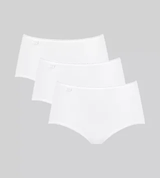 sloggi - sloggi 24/7 Cotton Midi C3P weiss - Gr. - 42