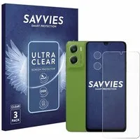 Savvies Displayschutzfolie Schutzfolie für Motorola Moto G06 (Display+Kamera), 6 Stück, Displayschutz Schutz Folie Klar Transparent
