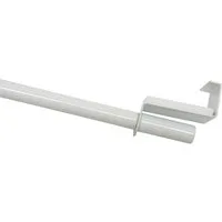 GARDINIA Scheibenstange Spannvitrage, Ø 9 mm, 1-läufig, ausziehbar, ohne Bohren, geklemmt, Metall, Serie Spannvitrage Ø 7/9 mm
