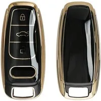 kwmobile Schlüsseltasche Autoschlüssel Hülle für Audi (1-tlg), Schlüsselhülle Silikon Cover
