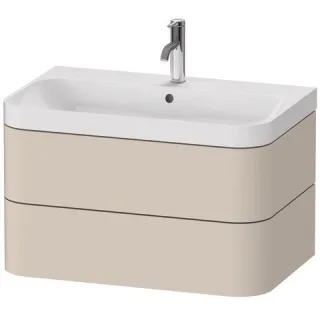 Duravit Happy D.2 Plus c-shaped Set wandhängend Taupe 775x490x480 mm - HP4347O8383 HP4347O8383
