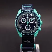 Swatch Chronograph Swatch Omega Bioceramic Moonswatch Mission on Earth - Polar Lights