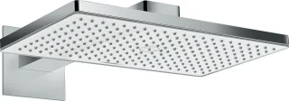 Hansgrohe Kopfbrause Rainmaker Select 460 1jet weiss/chrom mit Brausearm 450mm, 24003400 24003400