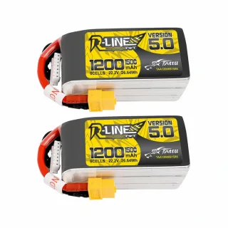 TATTU R-Line Version 5.0 22.2V 1200mAh 150C 6S LiPo Battery XT60 Plug for SpeedyBee Master 5 RC FPV Racing Drone