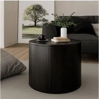 Vicco Couchtisch Tavilo, Schwarz/Eiche/Schwarz, 48 x 48 cm (1-St)