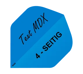 4-Seitig Bedruckte Flights - Wunschtext - MDX