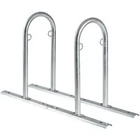 TRUTZHOLM Fahrradständer Fahrradparker 140x43x88 cm Anlehnbügel bis zu 4 Stellplätze (Artikel, 2-St), erweiterbar