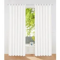 OTTO home Vorhang Raja (2 St), Schlaufen, blickdicht, Polyester, 2er-Set, Bestseller, einfarbig, modern, pflegeleichte Mikrofaser