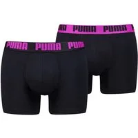 PUMA Boxershorts PUMA MEN EVERYDAY BASIC BOXERS 2P (Packung, 2er Pack) mit Puma Webbund