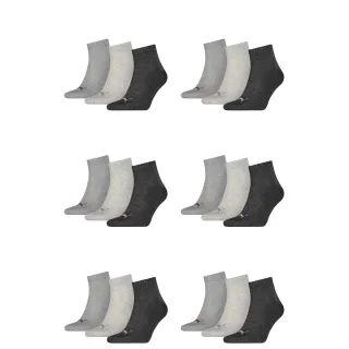18 Paar Puma Unisex Quarter Socken Sneaker Gr. 35 - 49  für Damen Herren Füßling...