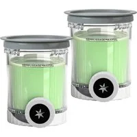 SURFOU Eisbereiteraufsatz 2er-Set Creami Zubehör, 480 ml, für NC700/NC701 Serie, BPA-frei, Spülmaschinenfest, mit grauen Deckeln, Eiscreme-Aufbewahrung