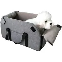 HS.SUPPLY Tiertransporttasche Hundetasche, Tiertasche, Hundebox, Mit Anti-Rutsch Bodenbeschichtung, abnehmbares Innenkissen, Tragegurt