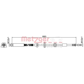 Metzger Bremsschlauch vorne BMW 5er 6er 7er
