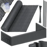 KESSER Sichtschutzstreifen, PVC Sichtschutzmatte Balkonverkleidung Windschutz Sichtschutzzaun