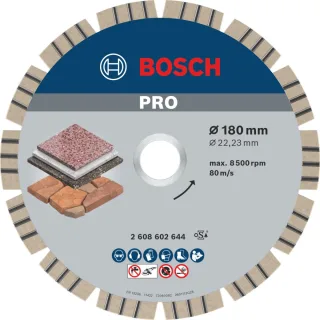 Bosch PRO Diamanttrennscheibe Best for Stone - 2608602644