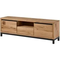Massivmoebel24 TV-Board VILLANDERS (Massivholz), TV-Board Wildeiche 170x40x56 natur geölt VILLANDERS #113