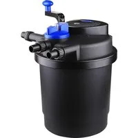 Aquaone Teichfilter AquaOne CPF 2500 Bio Druckteichfilter 6000l Teichfilter Bachlauf inkl.11 Watt UVC Klärer Druckfilter Bachlauf UVC Lampe Klar UV