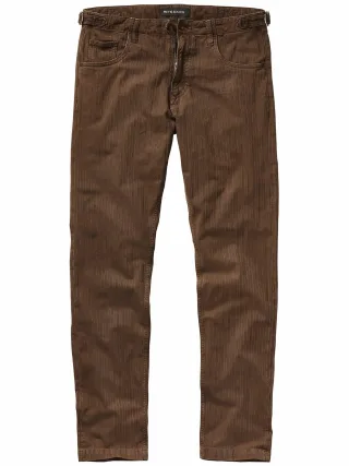 Mey & Edlich Herren Passt-perfekt-Hose Braun 99 % Baumwolle, 1 % Elasthan